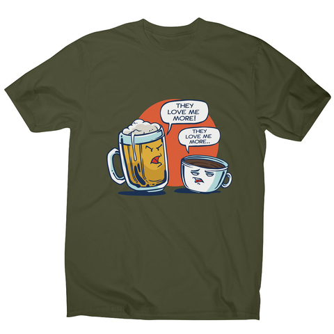 Beer vs coffee men's t-shirt - Graphic Gear