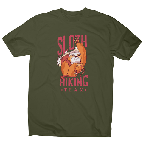 Sloth hiking team men's t-shirt - Graphic Gear