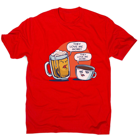 Beer vs coffee men's t-shirt - Graphic Gear