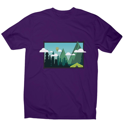 Camp landscape men's t-shirt - Graphic Gear