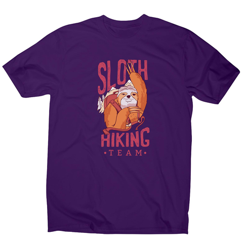 Sloth hiking team men's t-shirt - Graphic Gear