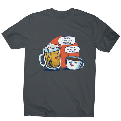 Beer vs coffee men's t-shirt - Graphic Gear