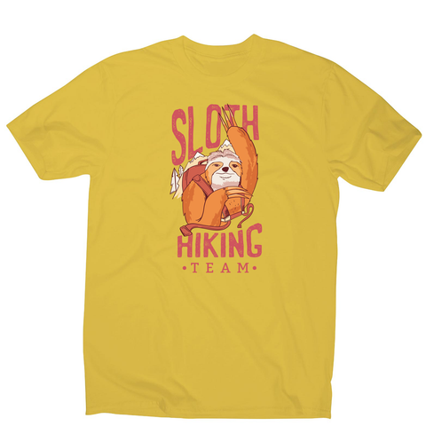 Sloth hiking team men's t-shirt - Graphic Gear
