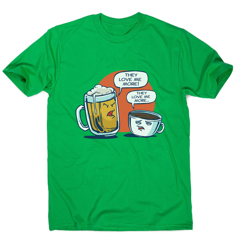 Beer vs coffee men's t-shirt - Graphic Gear