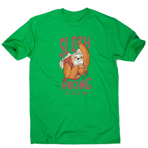 Sloth hiking team men's t-shirt - Graphic Gear