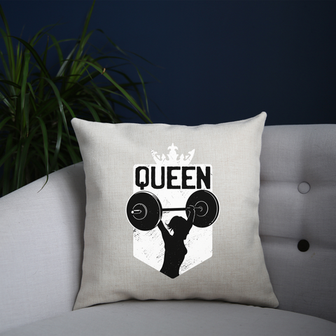 Weightlifting queen cushion cover pillowcase linen home decor - Graphic Gear