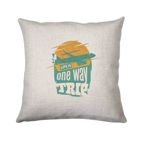 Trip quote cushion cover pillowcase linen home decor - Graphic Gear