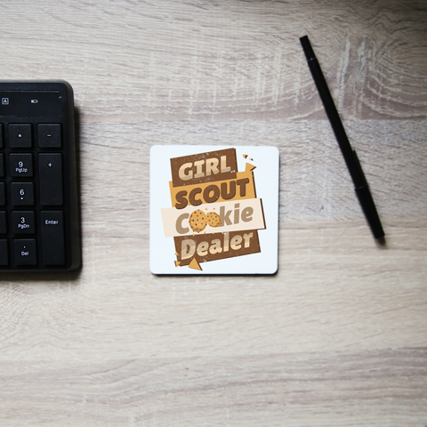 Girl scout quote coaster drink mat - Graphic Gear