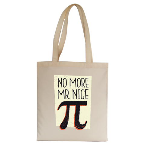 Mr nice pi tote bag canvas shopping - Graphic Gear