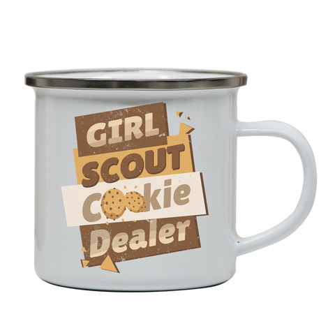 Girl scout quote enamel camping mug outdoor cup colors - Graphic Gear