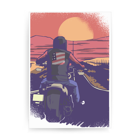 Road biker print poster wall art decor - Graphic Gear