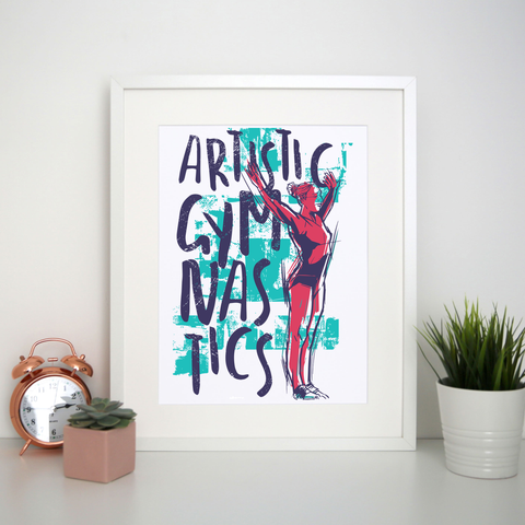 Artistic gymnast print poster wall art decor - Graphic Gear