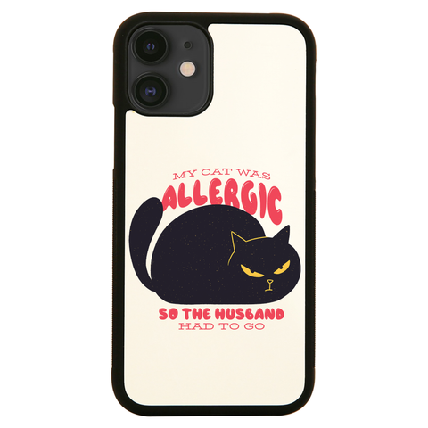 Allergic cat iPhone case cover 11 11Pro Max XS XR X - Graphic Gear