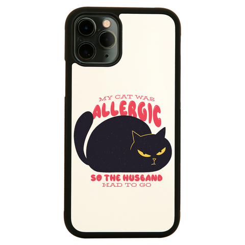 Allergic cat iPhone case cover 11 11Pro Max XS XR X - Graphic Gear