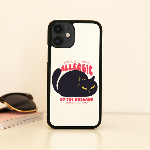 Allergic cat iPhone case cover 11 11Pro Max XS XR X - Graphic Gear