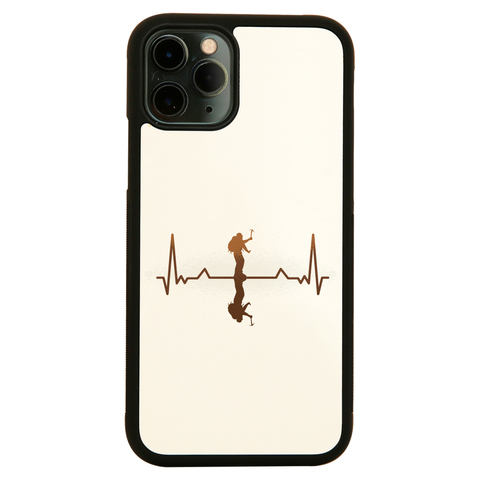 Heartbeat mountaineer iPhone case cover 11 11Pro Max XS XR X - Graphic Gear