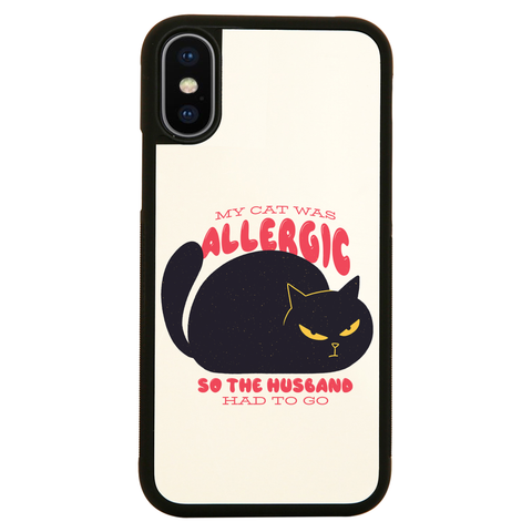 Allergic cat iPhone case cover 11 11Pro Max XS XR X - Graphic Gear
