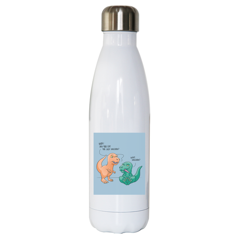 Funny dinosaur unicorn water bottle stainless steel reusable - Graphic Gear