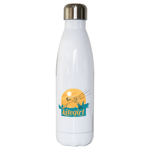 Kite girl water bottle stainless steel reusable - Graphic Gear