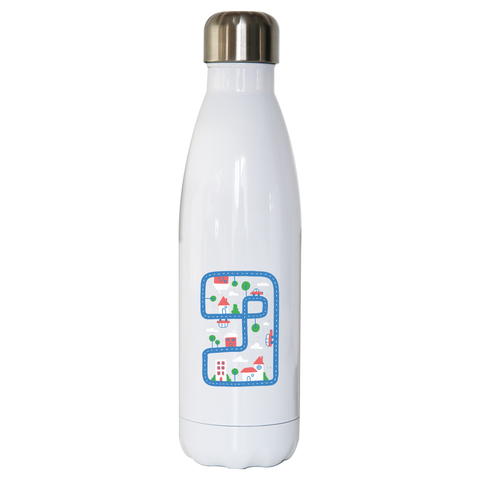 Kid city water bottle stainless steel reusable - Graphic Gear