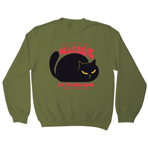 Allergic cat sweatshirt - Graphic Gear