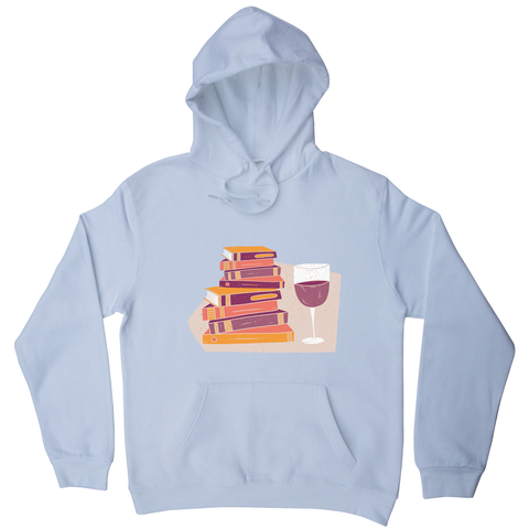 Wine and books hoodie - Graphic Gear