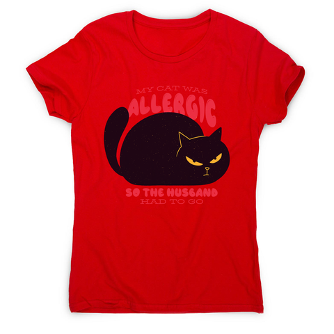 Allergic cat women's t-shirt - Graphic Gear