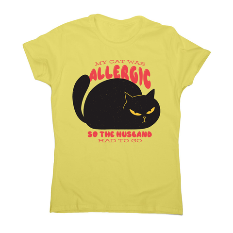 Allergic cat women's t-shirt - Graphic Gear
