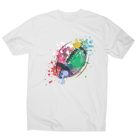Watercolor rugby ball men's t-shirt - Graphic Gear