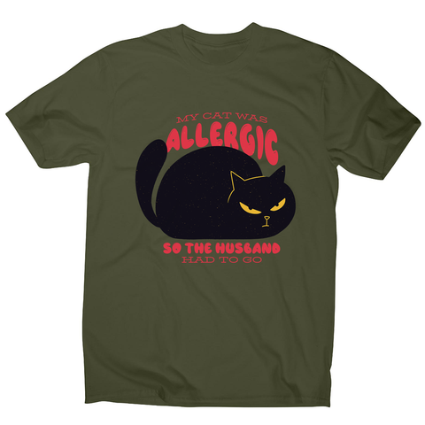 Allergic cat men's t-shirt - Graphic Gear
