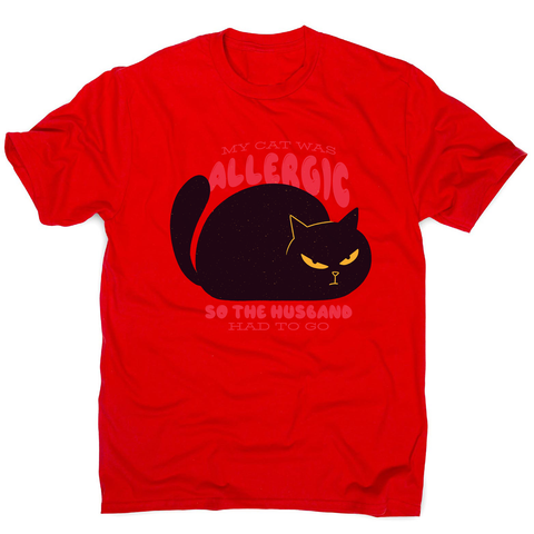 Allergic cat men's t-shirt - Graphic Gear