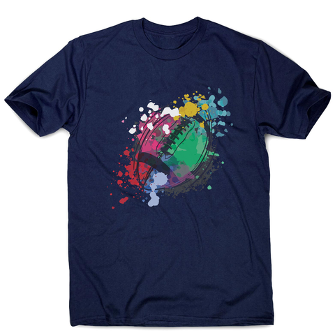 Watercolor rugby ball men's t-shirt - Graphic Gear
