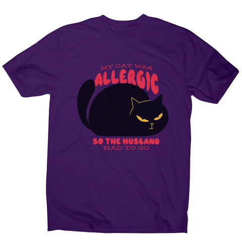 Allergic cat men's t-shirt - Graphic Gear