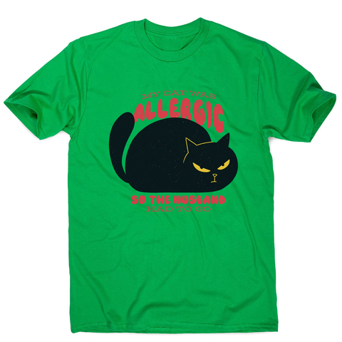 Allergic cat men's t-shirt - Graphic Gear