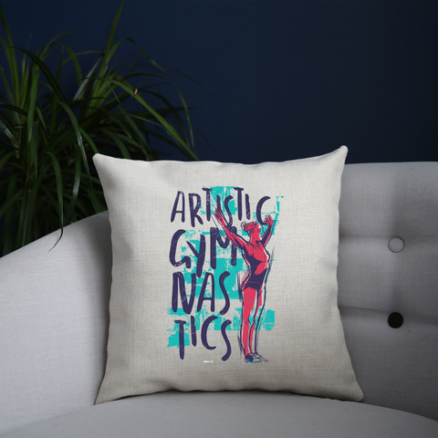 Artistic gymnast cushion cover pillowcase linen home decor - Graphic Gear