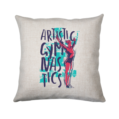 Artistic gymnast cushion cover pillowcase linen home decor - Graphic Gear