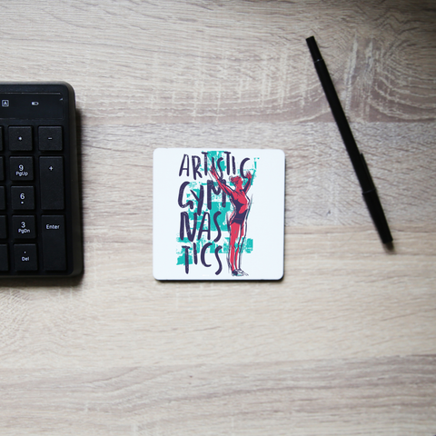 Artistic gymnast coaster drink mat - Graphic Gear