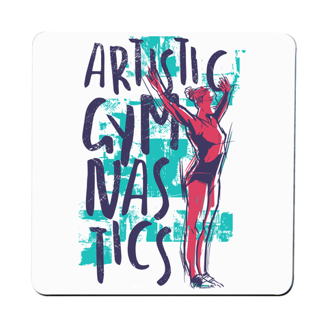 Artistic gymnast coaster drink mat - Graphic Gear
