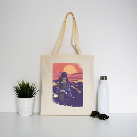 Road biker tote bag canvas shopping - Graphic Gear