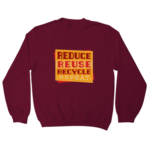 Red recycle sweatshirt - Graphic Gear
