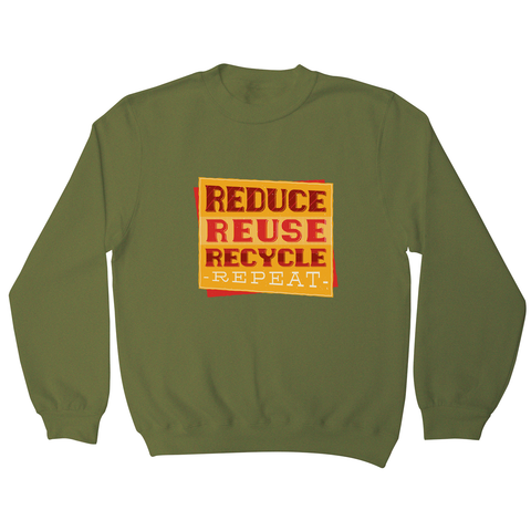 Red recycle sweatshirt - Graphic Gear