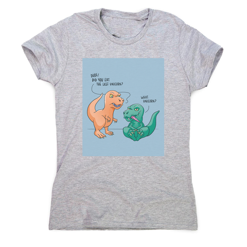 Funny dinosaur unicorn women's t-shirt - Graphic Gear