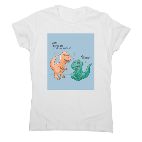 Funny dinosaur unicorn women's t-shirt - Graphic Gear