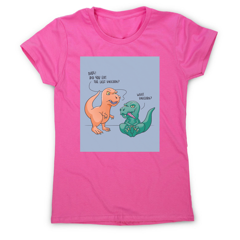 Funny dinosaur unicorn women's t-shirt - Graphic Gear