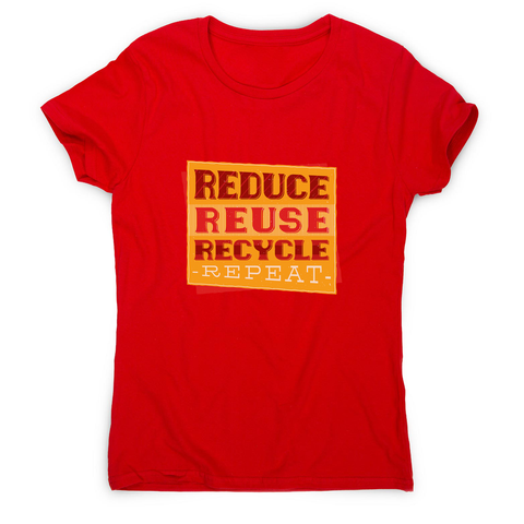 Red recycle women's t-shirt - Graphic Gear