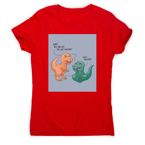 Funny dinosaur unicorn women's t-shirt - Graphic Gear