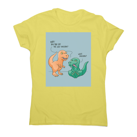 Funny dinosaur unicorn women's t-shirt - Graphic Gear