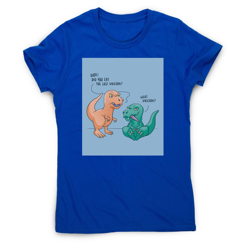 Funny dinosaur unicorn women's t-shirt - Graphic Gear