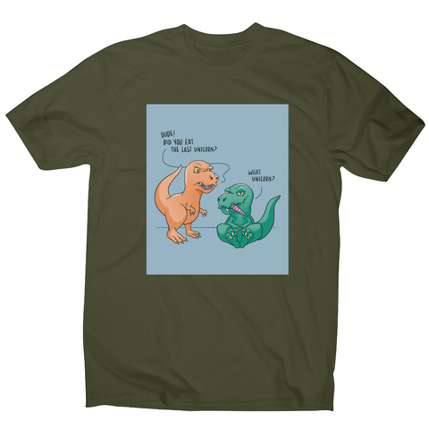 Funny dinosaur unicorn men's t-shirt - Graphic Gear