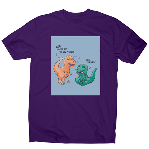 Funny dinosaur unicorn men's t-shirt - Graphic Gear